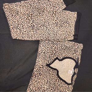 Victoria's Secret Animal Print Top with Black Accents